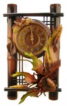 UHR AUS LEDER TM 11; H. 56 cm, B. 33 cm