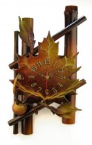 UHR AUS LEDER TM 12; H. 50 cm, B. 29 cm
