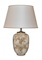 CERAMIKA WOSKA LAMPA Z ABAUREM 7709 TOILE