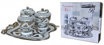 COM 17B059WS DEKORACJA BIEL + SREBRO