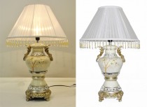 LAMPA Z ABAUREM GLAMOUR Q16"8B4-C54P