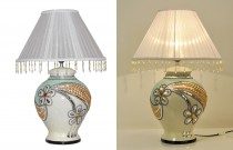 LAMPA Z ABAUREM GLAMOUR Q13"6B6A-C914